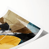 Dynamic Curves – Earth Tone Abstract Wall Art with Bold Textures