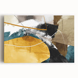 Dynamic Curves – Earth Tone Abstract Wall Art with Bold Textures