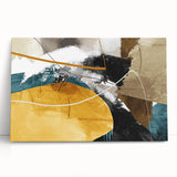 Dynamic Curves – Earth Tone Abstract Wall Art with Bold Textures
