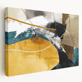 Dynamic Curves – Earth Tone Abstract Wall Art with Bold Textures