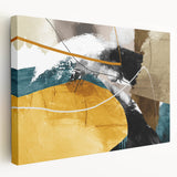 Dynamic Curves – Earth Tone Abstract Wall Art with Bold Textures