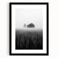 Foggy Barn Landscape - Fine Art Photography Framed Prints