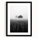 Foggy Barn Landscape - Fine Art Photography Framed Prints