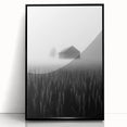 Foggy Barn Landscape - Fine Art Photography Framed Prints