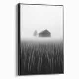 Foggy Barn Landscape - Fine Art Photography Framed Prints