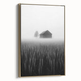Foggy Barn Landscape - Fine Art Photography Framed Prints