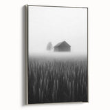 Foggy Barn Landscape - Fine Art Photography Framed Prints
