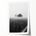 Foggy Barn Landscape - Fine Art Photography Framed Prints