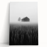 Foggy Barn Landscape - Fine Art Photography Framed Prints