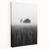 Foggy Barn Landscape - Fine Art Photography Framed Prints