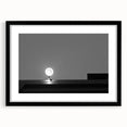 Black and White Minimalist Landscapes – Streetlamp in Urban Stillness