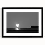 Black and White Minimalist Landscapes – Streetlamp in Urban Stillness