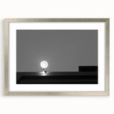 Black and White Minimalist Landscapes – Streetlamp in Urban Stillness