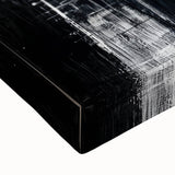 Modern Abstract Wall Art - Black & White Geometric Canvas Print