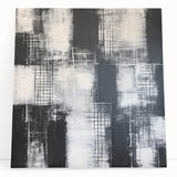 Modern Abstract Wall Art - Black & White Geometric Canvas Print