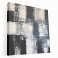 Modern Abstract Wall Art - Black & White Geometric Canvas Print