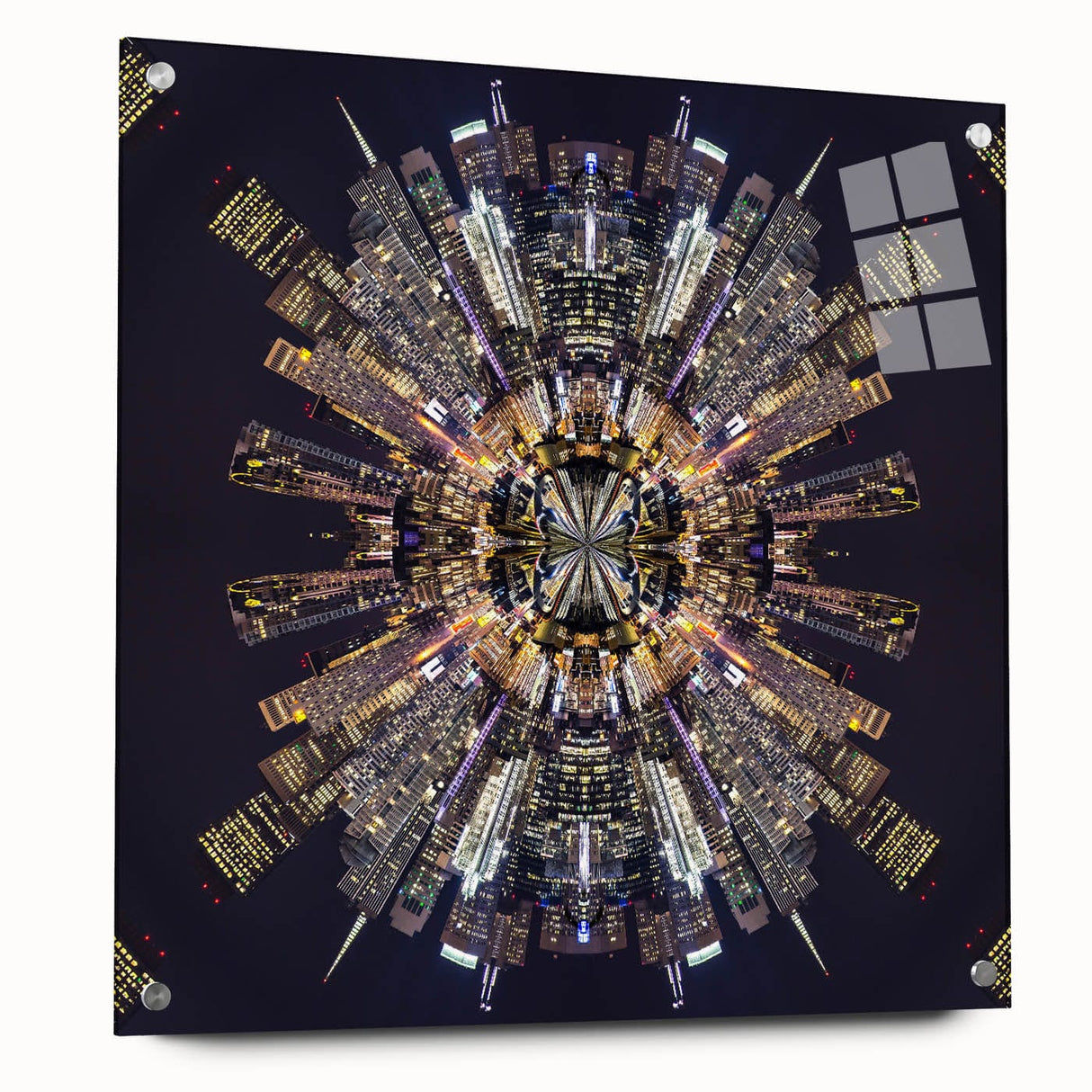 Urban Architectural Wall Art - Futuristic Cityscape Print