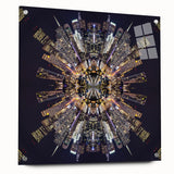 Urban Architectural Wall Art - Futuristic Cityscape Print