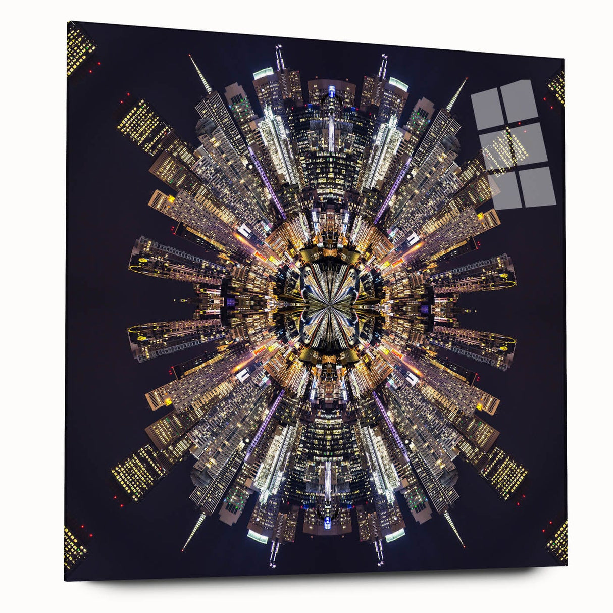 Urban Architectural Wall Art - Futuristic Cityscape Print