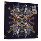 Urban Architectural Wall Art - Futuristic Cityscape Print