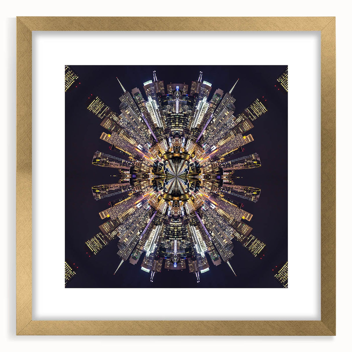 Urban Architectural Wall Art - Futuristic Cityscape Print