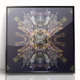 Urban Architectural Wall Art - Futuristic Cityscape Print
