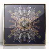Urban Architectural Wall Art - Futuristic Cityscape Print