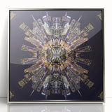 Urban Architectural Wall Art - Futuristic Cityscape Print