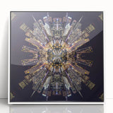 Urban Architectural Wall Art - Futuristic Cityscape Print
