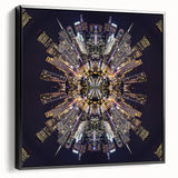 Urban Architectural Wall Art - Futuristic Cityscape Print