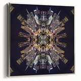 Urban Architectural Wall Art - Futuristic Cityscape Print