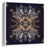 Urban Architectural Wall Art - Futuristic Cityscape Print