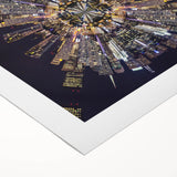 Urban Architectural Wall Art - Futuristic Cityscape Print