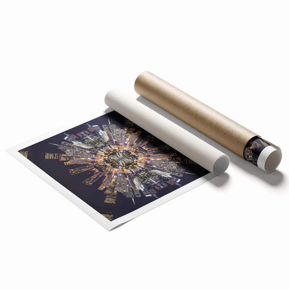 Urban Architectural Wall Art - Futuristic Cityscape Print