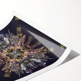 Urban Architectural Wall Art - Futuristic Cityscape Print