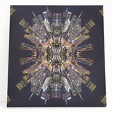 Urban Architectural Wall Art - Futuristic Cityscape Print