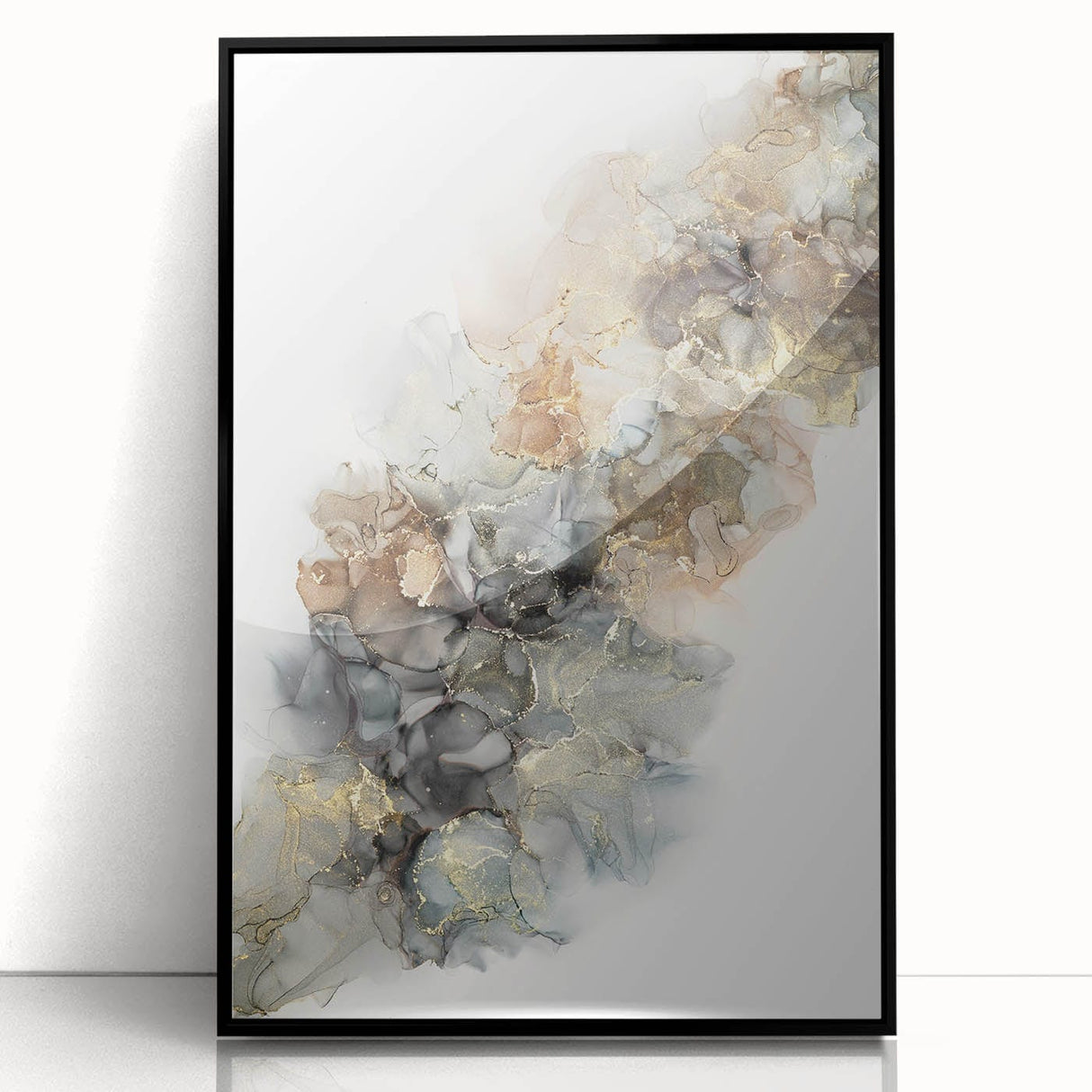 Fluid Art Paintings for Walls - Modern Abstract Fluid Canvas Art