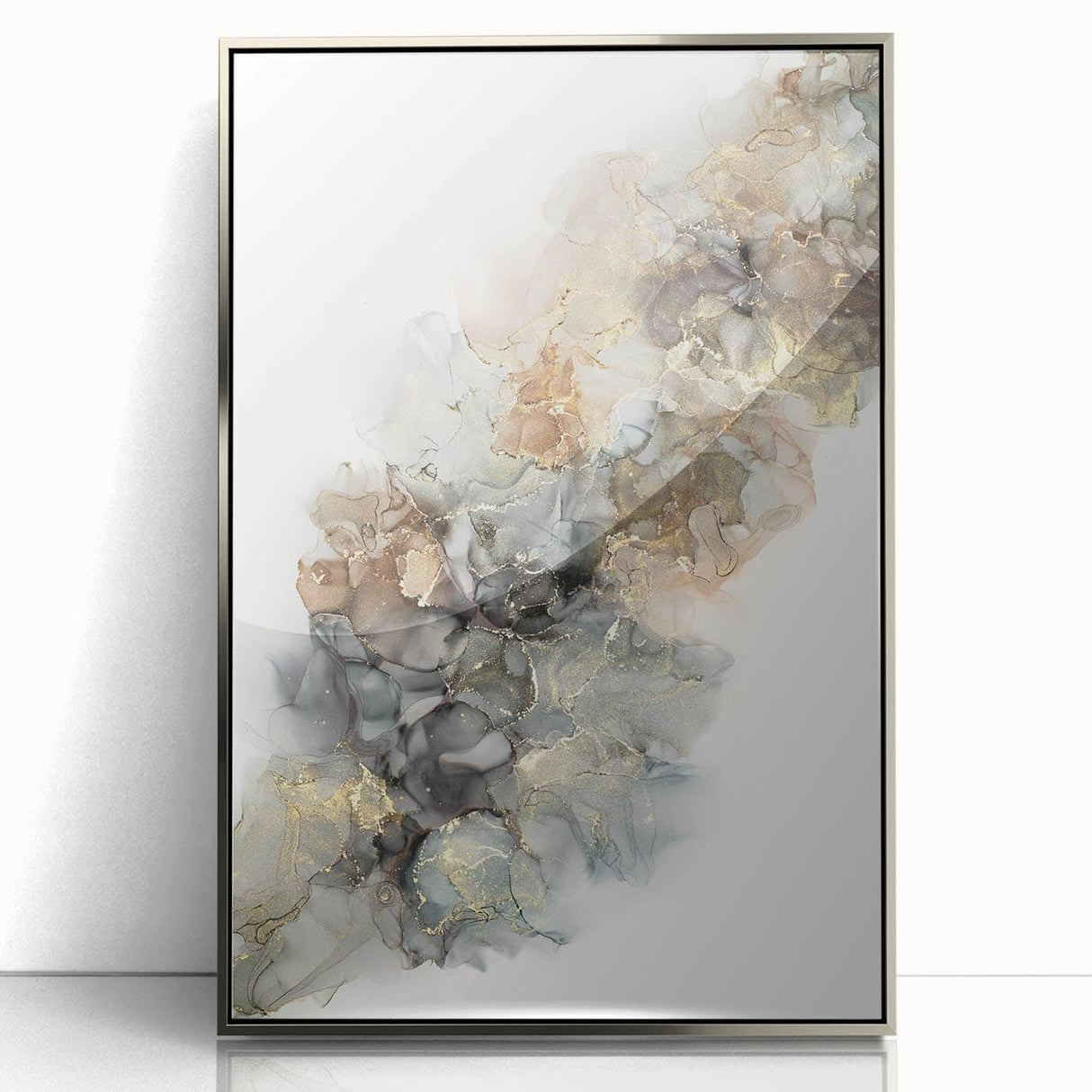Fluid Art Paintings for Walls - Modern Abstract Fluid Canvas Art