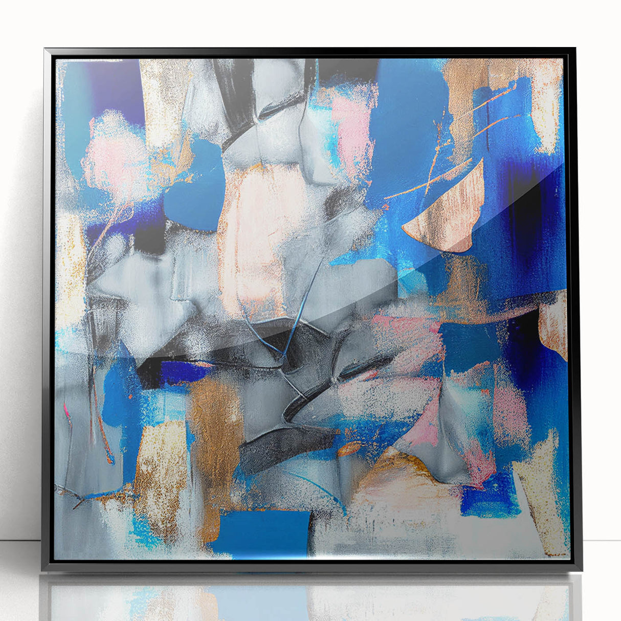 Dynamic Curves – Earth Tone Abstract Wall Art with Bold Textures