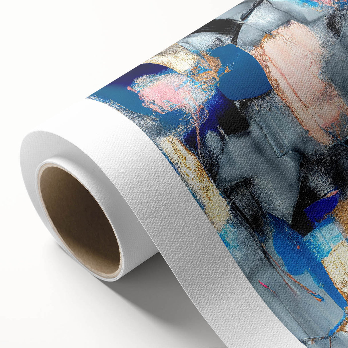 Dynamic Curves – Earth Tone Abstract Wall Art with Bold Textures
