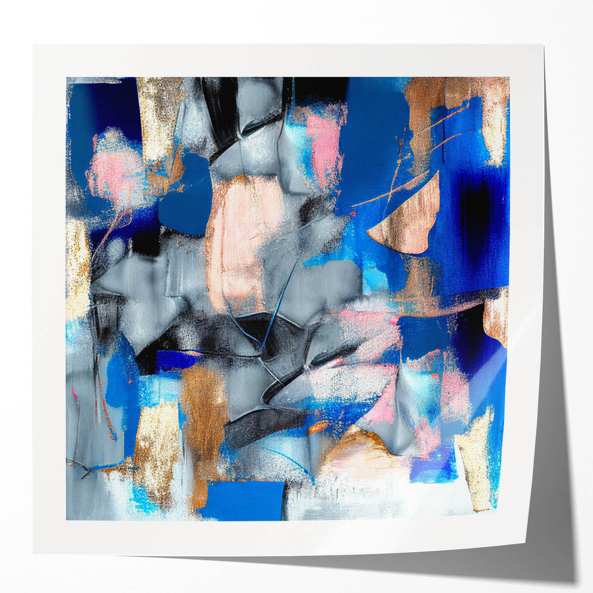 Dynamic Curves – Earth Tone Abstract Wall Art with Bold Textures