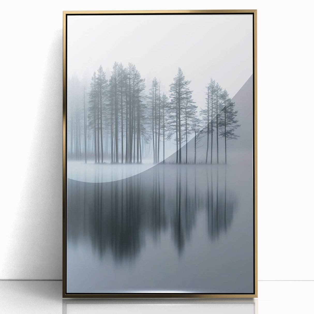 Misty Forest Reflection - Fine Art Photography Acrylic Prints
