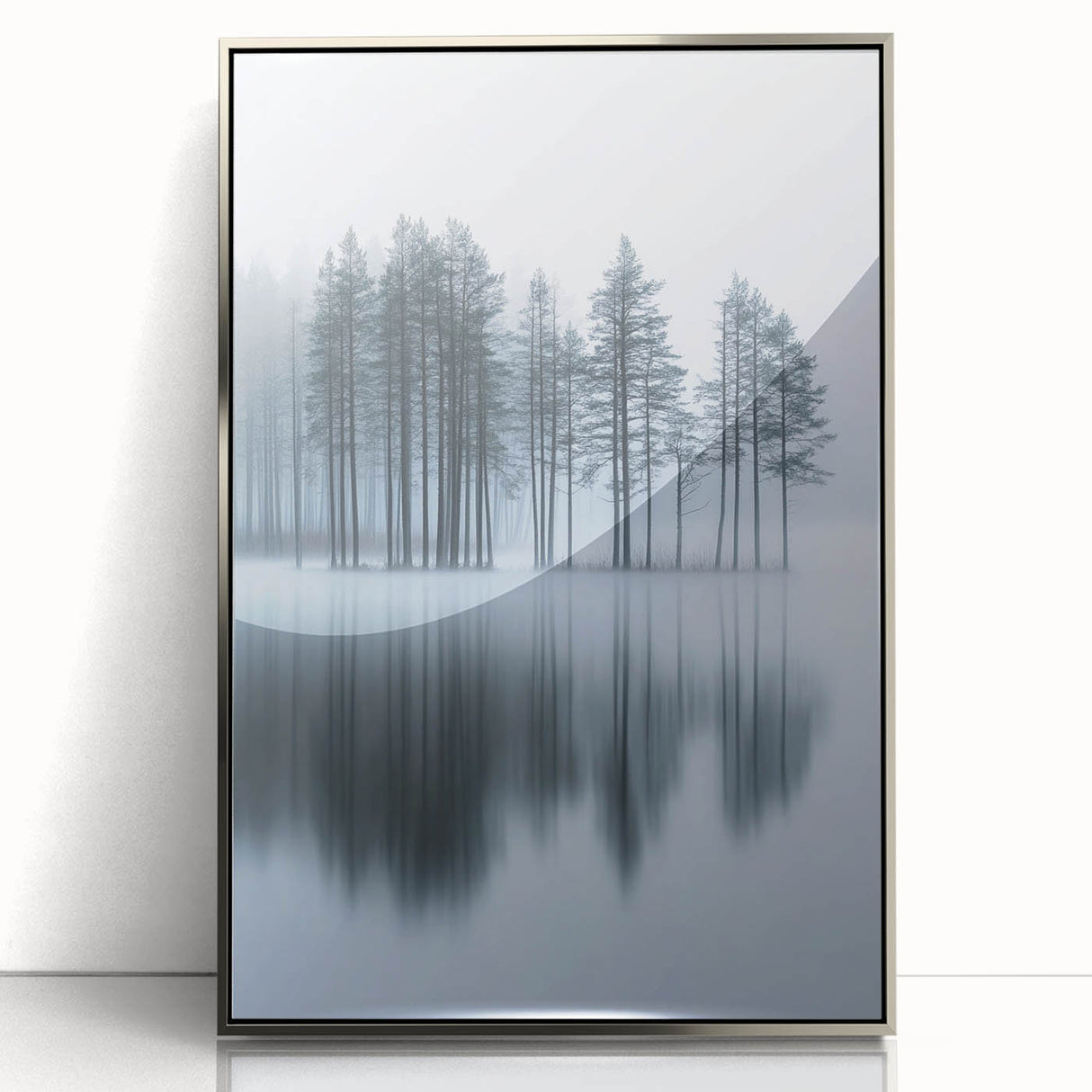 Misty Forest Reflection - Fine Art Photography Acrylic Prints