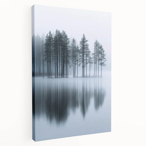Misty Forest Reflection - Fine Art Photography Acrylic Prints