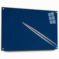 Minimalist Landscape Wall Art – Jet Trail Over Deep Blue Horizon