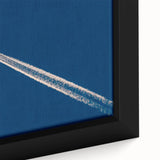Minimalist Landscape Wall Art – Jet Trail Over Deep Blue Horizon