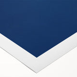 Minimalist Landscape Wall Art – Jet Trail Over Deep Blue Horizon