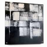 Minimalist Wall Décor - Black & White Abstract Geometric Print