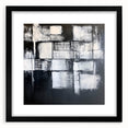 Minimalist Wall Décor - Black & White Abstract Geometric Print