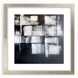 Minimalist Wall Décor - Black & White Abstract Geometric Print